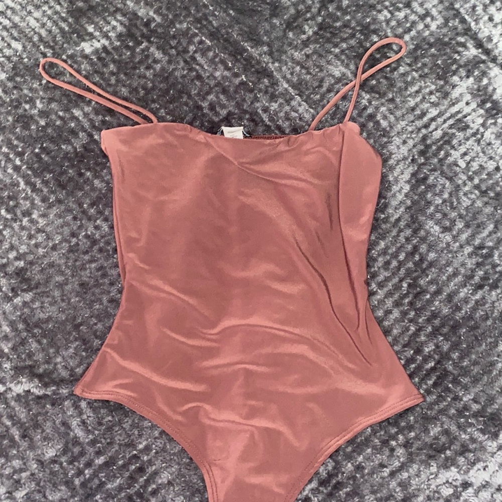 Fashion Nova bodysuit mauve color